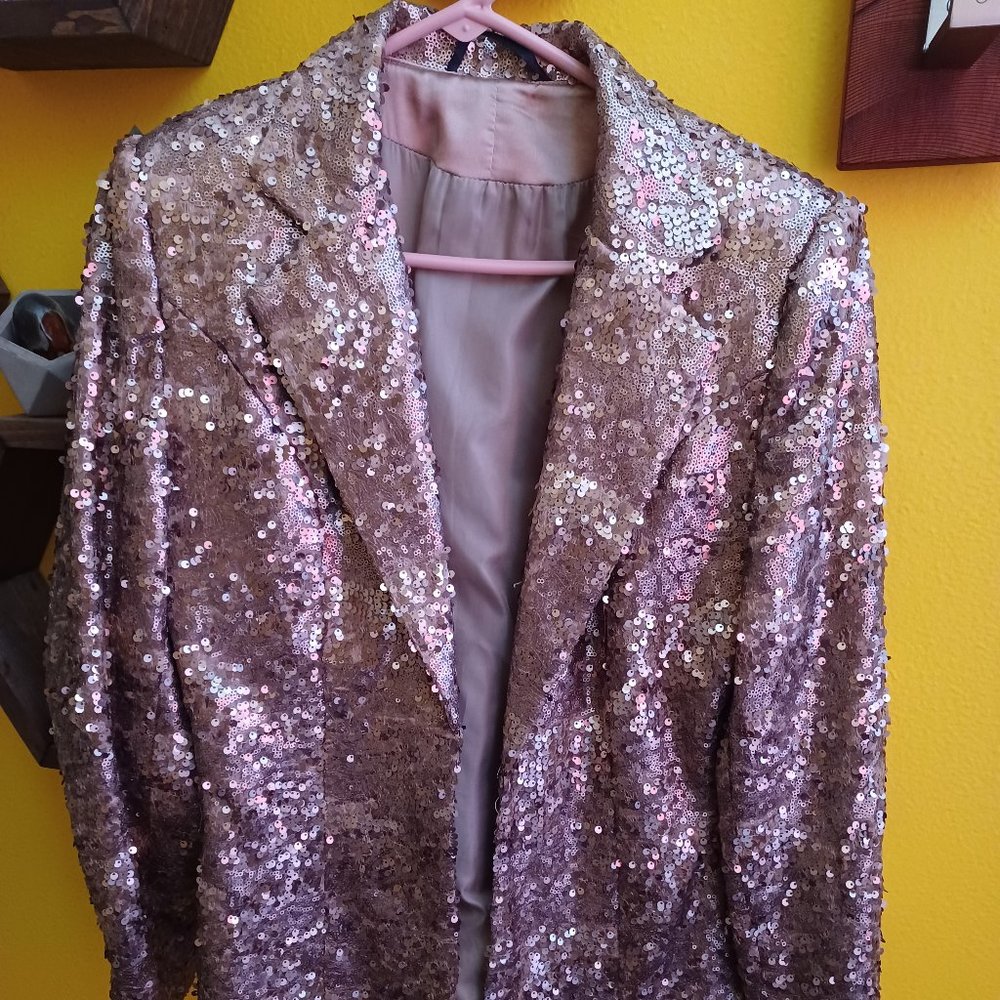 Bronze sequined blazer